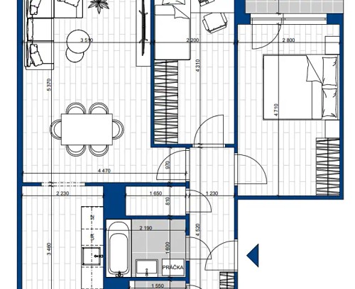 Prodaný byt 3+kk 67 m²