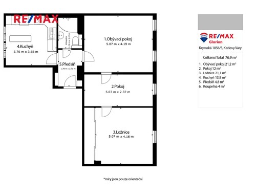Prodaný byt 3+1 72 m²
