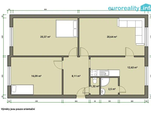 Prodej bytu 3+1 82 m²