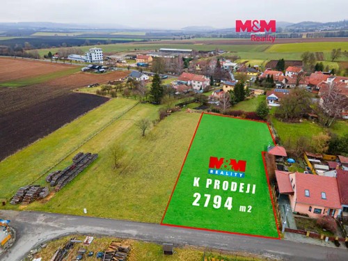 Prodej stavebního pozemku 2794 m²