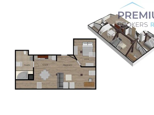 Prodej bytu 2+kk 70 m²