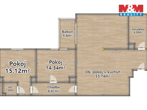 Prodaný byt 3+1 100 m²