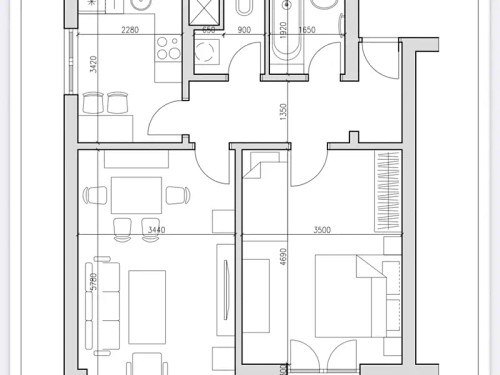 Prodej bytu 2+1 55 m²