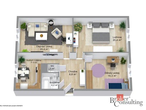 Prodej bytu 3+1 81 m²