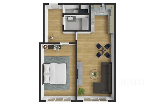 Prodaný  byt 2+kk 42 m²