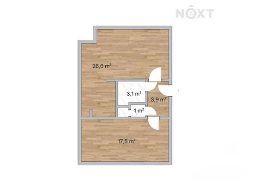 Prodaný  byt 2+kk 52 m²
