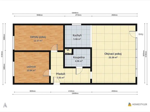 Prodej bytu 3+1 69 m²