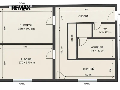 Prodej bytu 2+1 65 m²