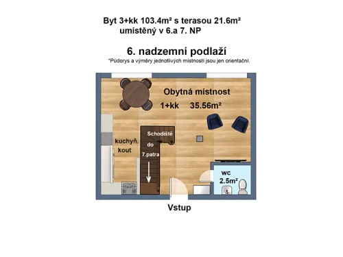 Prodej bytu 3+kk 106 m²