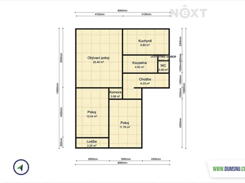 Prodaný byt 3+1 68 m²