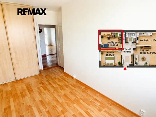 Prodaný byt 3+kk 73 m²