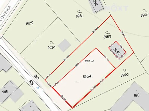 Prodej stavebního pozemku 1311 m²