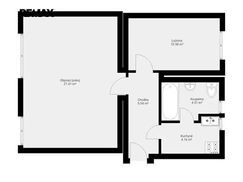 Prodaný byt 3+kk 51 m²