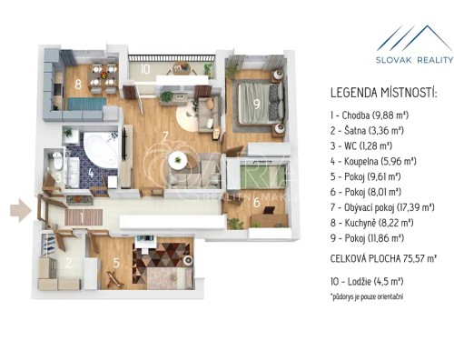 Prodej bytu 4+1 80 m²