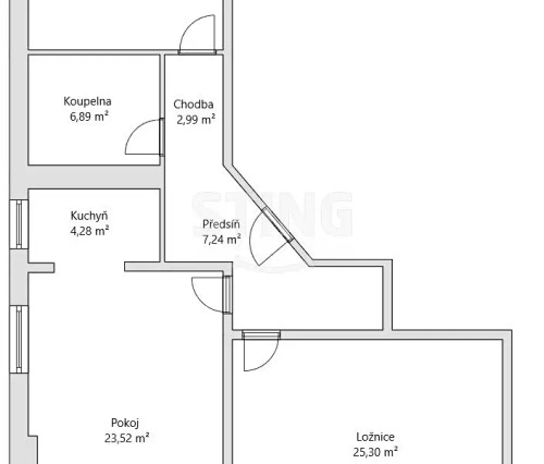 Prodej bytu 2+kk 70 m²