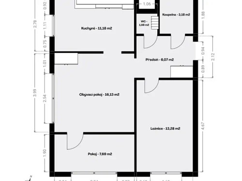 Prodej bytu 3+1 59 m²