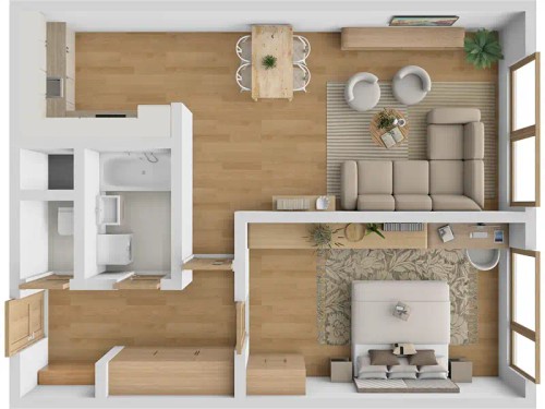 Prodej bytu 2+kk 43 m²
