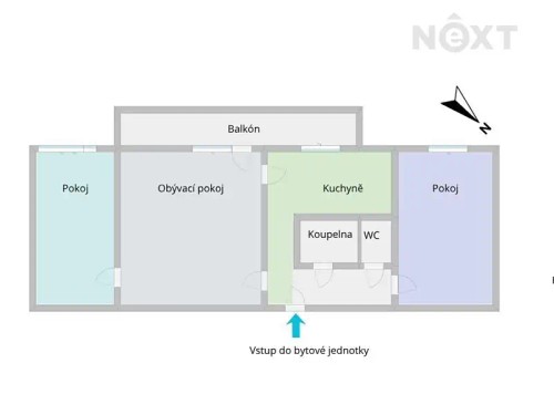 Prodej bytu 3+1 77 m²