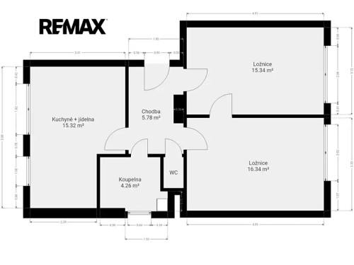 Prodej bytu 3+kk 60 m²