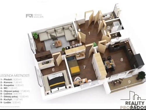 Prodej bytu 3+1 65 m²