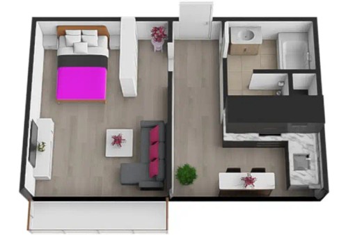Prodaný byt 1+1 39 m²