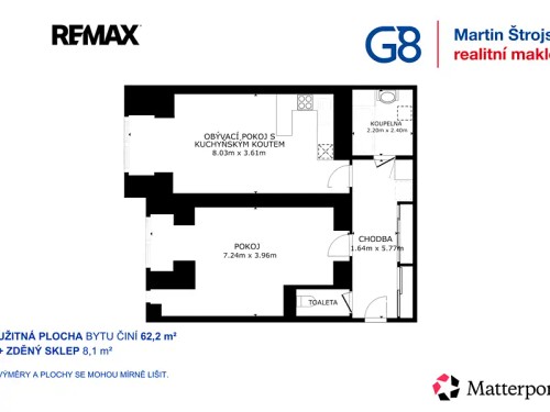 Prodaný byt 2+kk 62 m²