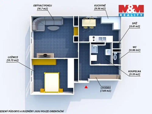 Prodaný byt 2+1 65 m²