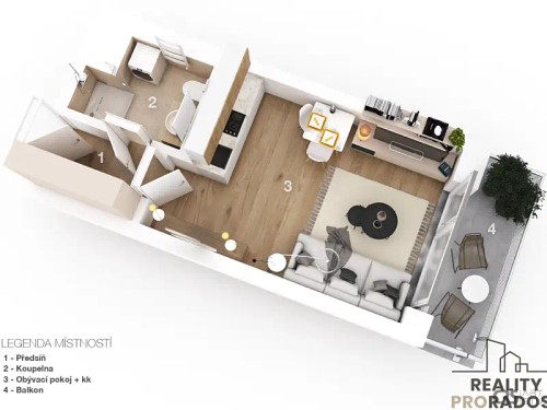 Prodej bytu 1+kk 30 m²