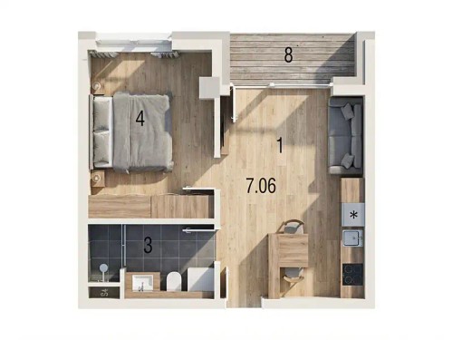 Prodej bytu 2+kk 39 m²