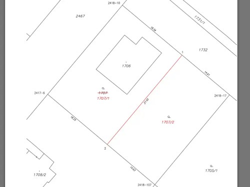 Prodej stavebního pozemku 401 m²