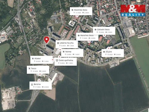 Prodaný  byt 2+kk 44 m²