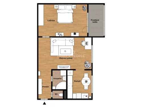 Prodaný  byt 2+1 64 m²