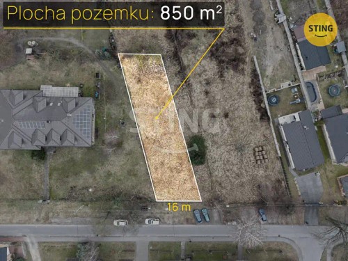 Prodej stavebního pozemku 850 m²