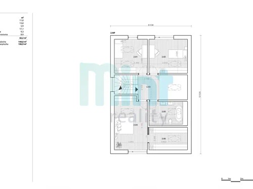 Prodej projektu 144 m², pozemek 1310 m²