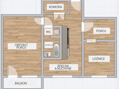 Prodej bytu 2+1 52 m²