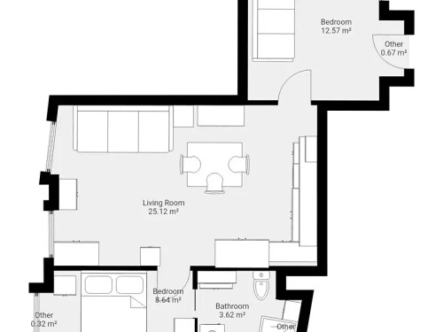 Prodaný byt 3+kk 51 m²