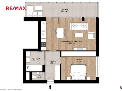 Prodaný byt 2+kk 57 m²