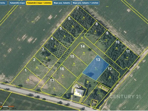 Prodej stavebního pozemku 912 m²