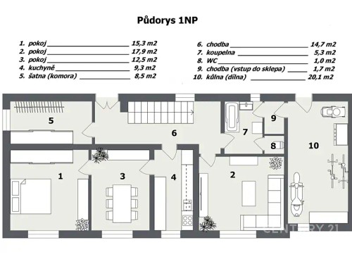 Prodej domu 193 m², pozemek 772 m²