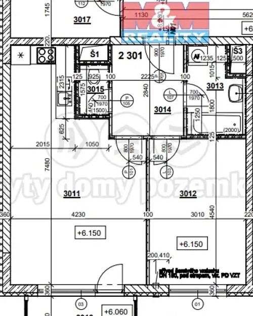 Prodaný byt 2+kk 64 m²