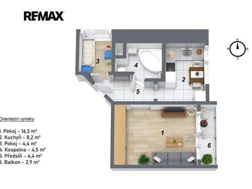 Prodej bytu 2+1 38 m²