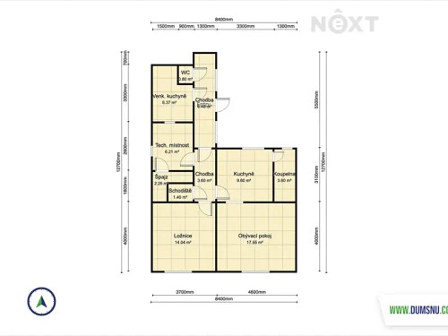 Prodej domu 70 m², pozemek 1199 m²
