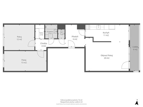 Prodej bytu 3+1 76 m²