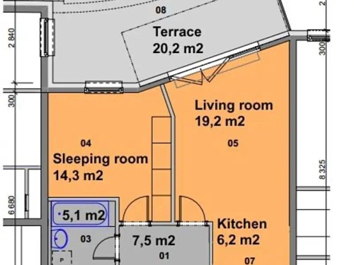 Prodej bytu 2+kk 74 m²