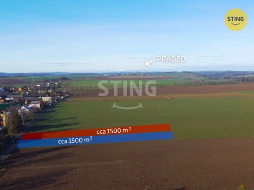 Prodej stavebního pozemku 1553 m²