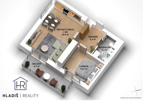 Prodej bytu 2+kk 46 m²