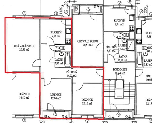 Prodaný  byt 3+1 78 m²