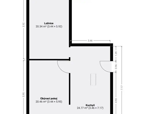 Prodaný byt 2+1 65 m²