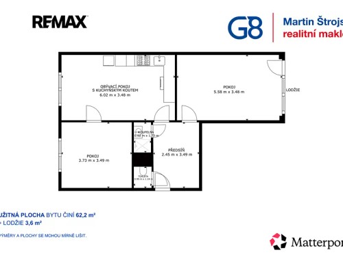 Prodej bytu 3+kk 62 m²