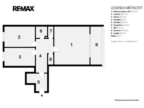 Prodaný  byt 3+kk 86 m²